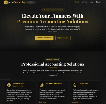 Ace of Accounting Website by crevanest