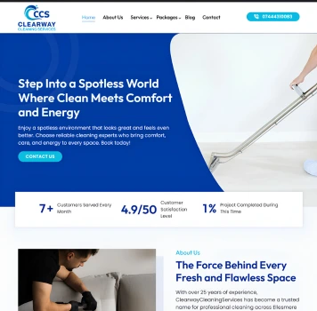 Clearway Cleaning Services Website by crevanest
