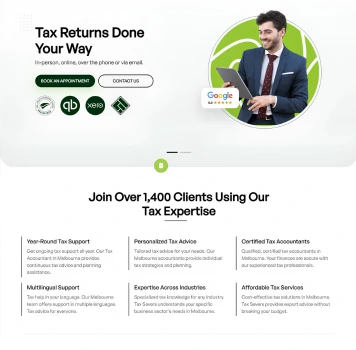 Tax Savers Website by crevanest